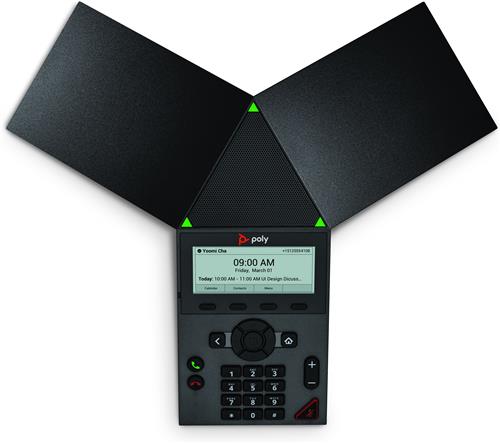 POLY Trio 8300 IP Conference Phone and PoE-enabled No Radio Telefono per conferenze IP