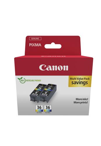 Canon 1511B025 cartuccia d'inchiostro 2 pz Originale Nero, Ciano, Magenta, Giallo