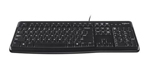 Logitech Keyboard K120 for Business tastiera Universale USB QWERTY Inglese Nero