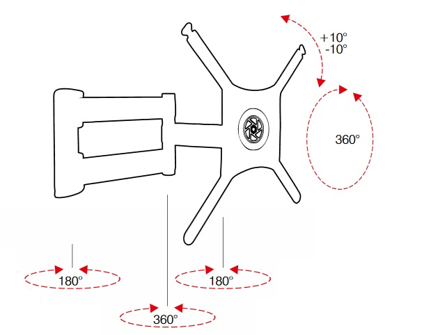 ITB OM06183 Supporto TV a parete 142,2 cm (56