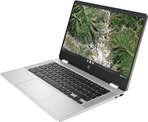 HP Chromebook x360 14a-ca0019nl Intel Celeron N4120 35,6 cm (14) Touch screen Full HD 4 GB LPDDR4-SDRAM 64 GB eMMC Wi-Fi 5 (802.11ac) ChromeOS Argento