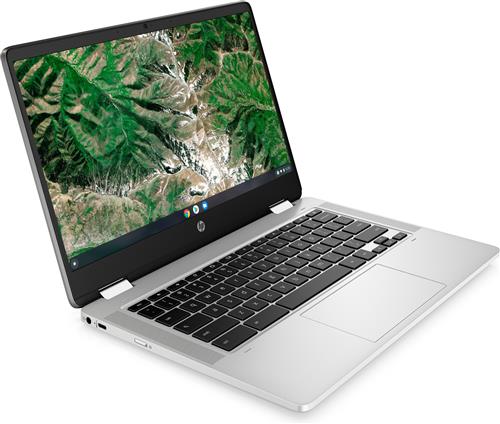 HP Chromebook x360 14a-ca0019nl Intel Celeron N4120 35,6 cm (14) Touch screen Full HD 4 GB LPDDR4-SDRAM 64 GB eMMC Wi-Fi 5 (802.11ac) ChromeOS Argento