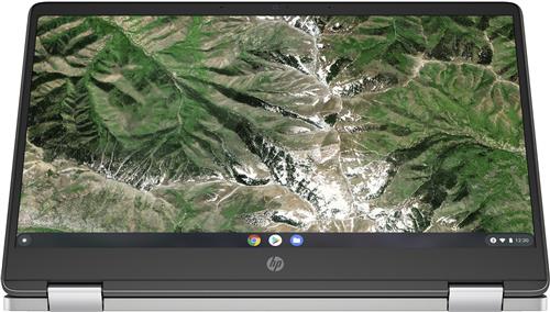 HP Chromebook x360 14a-ca0019nl Intel Celeron N4120 35,6 cm (14) Touch screen Full HD 4 GB LPDDR4-SDRAM 64 GB eMMC Wi-Fi 5 (802.11ac) ChromeOS Argento