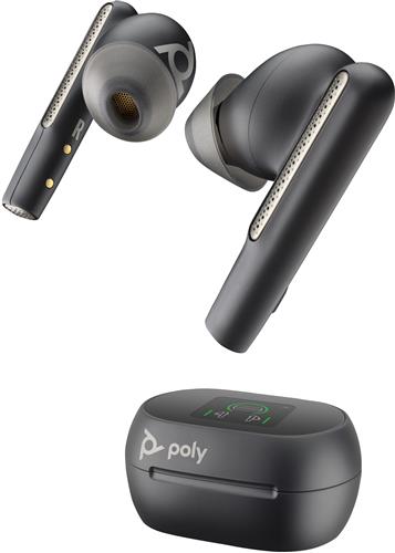 POLY Voyager Free 60+ UC Carbon Black Earbuds +BT700 USB-A Adapter +Touchscreen Charge Case Auricolare Wireless In-ear Musica e Chiamate USB tipo A Bluetooth Nero