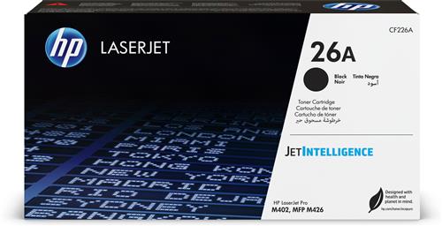 HP 26A Black Original LaserJet Toner Cartridge cartuccia toner 1 pz