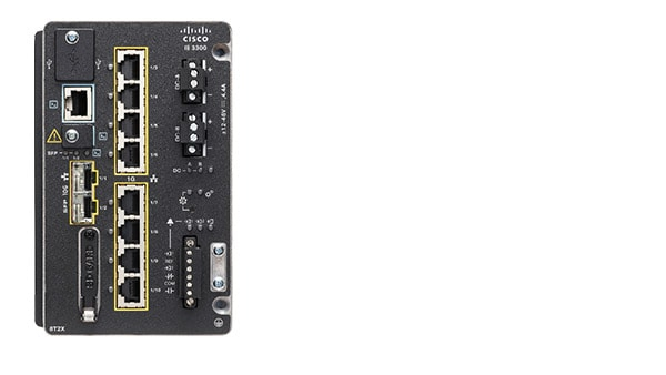 Cisco Catalyst IE-3300-8T2X-E switch di rete Gestito L3 Gigabit Ethernet (10/100/1000) Nero