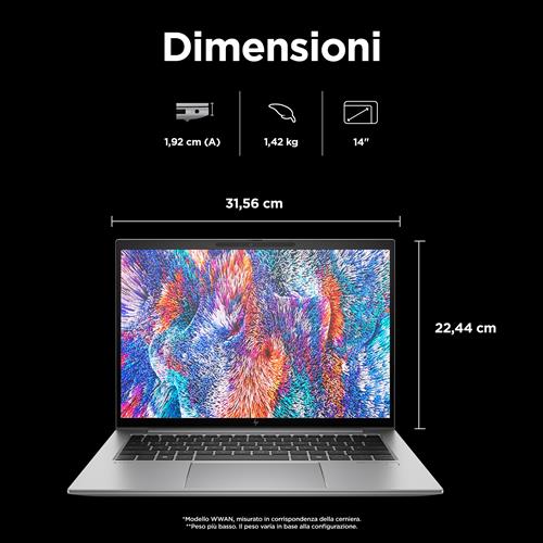 HP ZBook Firefly G11 A Mobile Workstation AMD Ryzen™ 7 8840HS Workstation mobile 35,6 cm (14