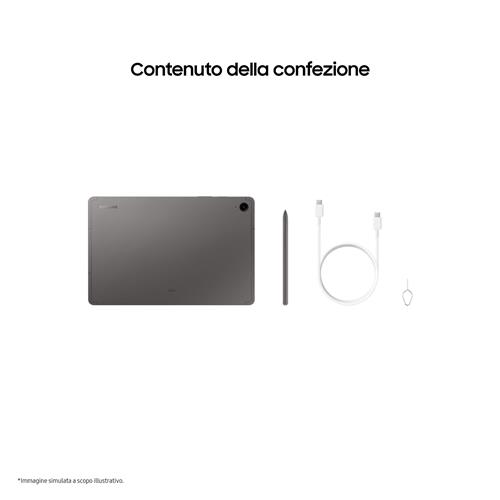 Samsung Galaxy Tab S9 FE Tablet Android 10.9 Pollici TFT LCD PLS 5G RAM 6 GB 128 GB Tablet Android 13 Gray
