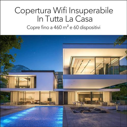 NETGEAR Orbi RBK852 AX6000 WiFi 6 Mesh System Banda tripla (2.4 GHz/5 GHz/5 GHz) Wi-Fi 6 (802.11ax) Grigio, Bianco 8 Interno