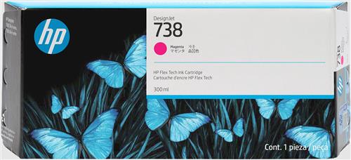 HP 738 300-ml Magenta DesignJet Ink Cartridge cartuccia d'inchiostro 1 pz Originale Resa elevata (XL)