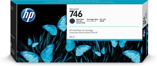 HP Cartuccia di inchiostro nero opaco DesignJet 746 da 300 ml