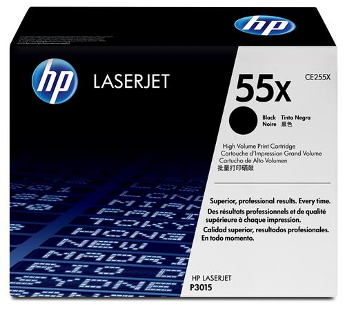 HP 55X High Yield Black Original LaserJet Toner Cartridge cartuccia toner 1 pz