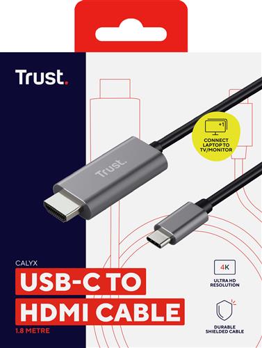 Trust Calyx adattatore grafico USB Nero, Metallico
