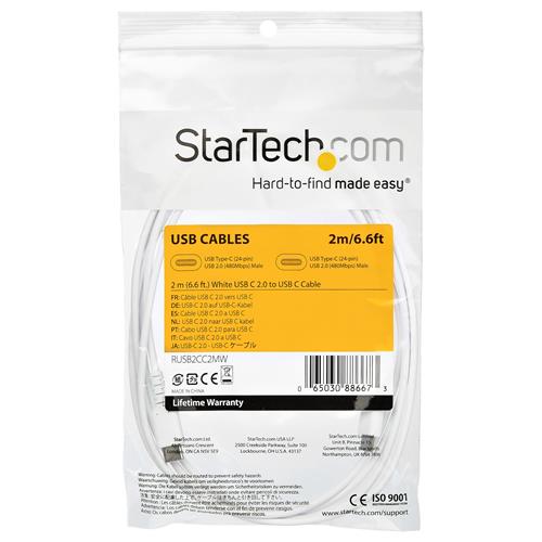 StarTech.com RUSB2CC2MW cavo USB USB C