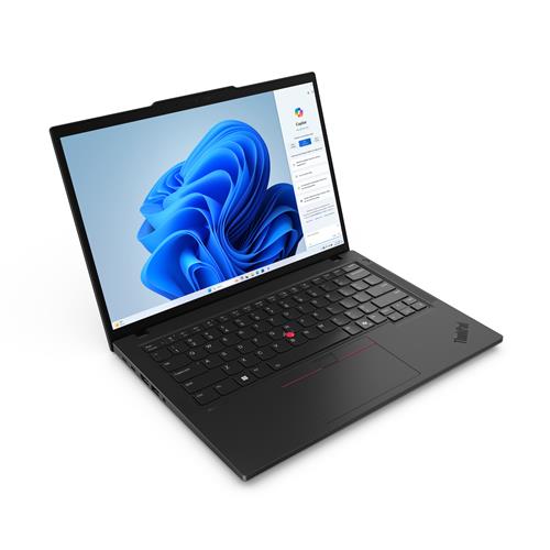 Lenovo ThinkPad T14 Intel Core Ultra 7 155U Computer portatile 35,6 cm (14) WUXGA 32 GB DDR5-SDRAM 1 TB SSD Wi-Fi 6E (802.11ax) Windows 11 Pro Nero