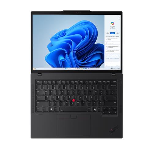 Lenovo ThinkPad T14 Intel Core Ultra 7 155U Computer portatile 35,6 cm (14) WUXGA 32 GB DDR5-SDRAM 1 TB SSD Wi-Fi 6E (802.11ax) Windows 11 Pro Nero