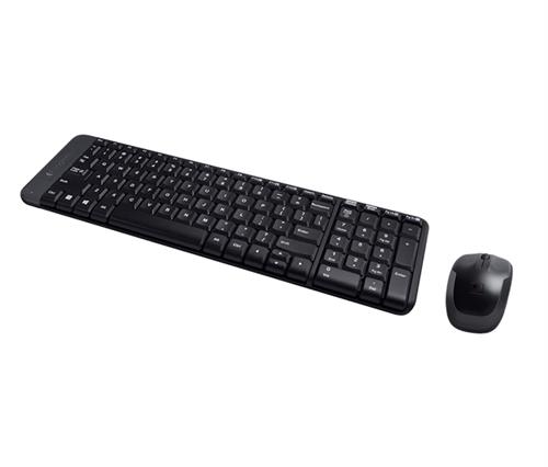 Logitech Wireless Combo MK220 tastiera Mouse incluso Ufficio RF Wireless QWERTY International EER Nero