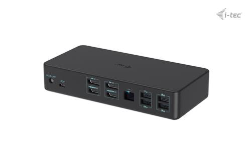 i-tec CADUAL4KDOCKPD2 replicatore di porte e docking station per laptop Cablato USB 3.2 Gen 1 (3.1 Gen 1) Type-C Nero