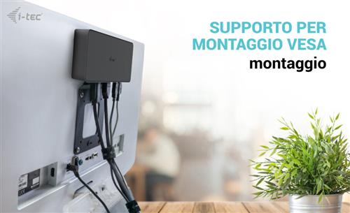 i-tec CADUAL4KDOCKPD2 replicatore di porte e docking station per laptop Cablato USB 3.2 Gen 1 (3.1 Gen 1) Type-C Nero