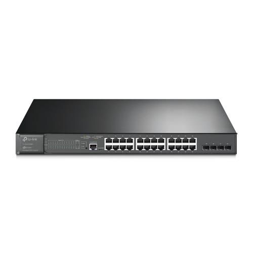 TP-Link JetStream TL-SG3428MP switch di rete Gestito L2+ Gigabit Ethernet (10/100/1000) Supporto Power over Ethernet (PoE) 1U Nero