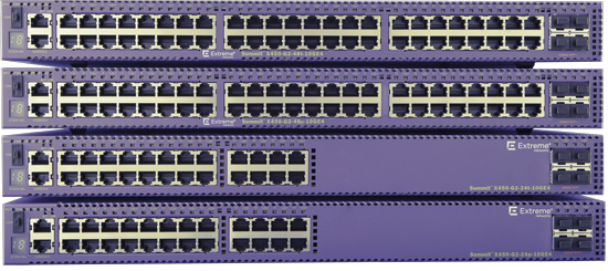 Extreme networks X450-G2-24P-10GE4-BASE Gestito L2/L3 Gigabit Ethernet (10/100/1000) Supporto Power over Ethernet (PoE) 1U Viola