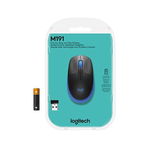 Logitech M190 mouse Ufficio Ambidestro RF Wireless Ottico 1000 DPI