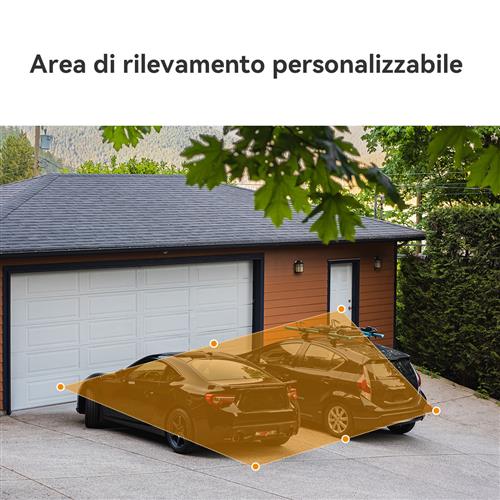 Imou Cell GO Full Color 2K (3MP) Telecamera Wi-Fi Esterno/Interno Batteria Senza Fili, ilevamento PIR/Umano, Visione Notturna a Colori, Audio Bidirezionale con Voce Personalizzata, IP65