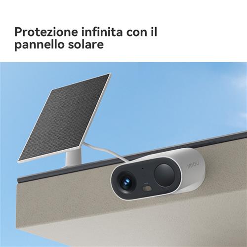 Imou Cell GO Full Color 2K (3MP) Telecamera Wi-Fi Esterno/Interno Batteria Senza Fili, ilevamento PIR/Umano, Visione Notturna a Colori, Audio Bidirezionale con Voce Personalizzata, IP65