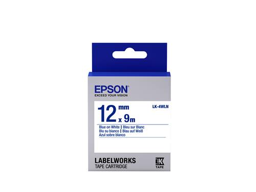 Epson Label Cartridge Standard LK-4WLN Blue/White 12mm (9m) nastro per etichettatrice Blu su bianco