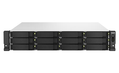QNAP TS-h1887XU-RP NAS Armadio (2U) Intel Xeon E E-2334 16 GB DDR4 0 TB QuTS hero Nero, Bianco