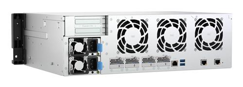 3U SHORT-DEPTH RACKMOUNT NAS 12X3.5IN AND 4XE1.S INTEL ATOM C