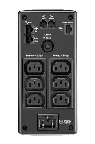 BACK UPS PRO BR 650VA 6 OUTLETS AVR LCD INTERFACE