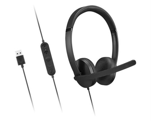 Lenovo 4XD1P83425 cuffia e auricolare Cablato A Padiglione Musica e Chiamate USB tipo A Nero