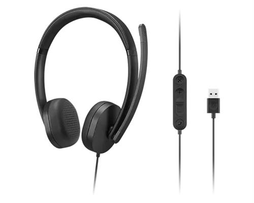 Lenovo 4XD1P83425 cuffia e auricolare Cablato A Padiglione Musica e Chiamate USB tipo A Nero