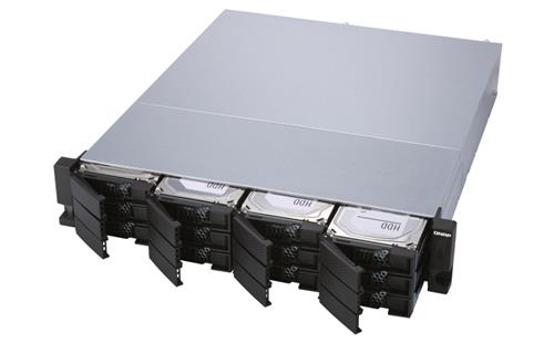 QNAP TL-R1200S-RP contenitore di unità di archiviazione Box esterno HDD/SSD Nero, Grigio 2.5/3.5