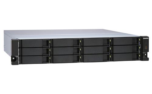 QNAP TL-R1200S-RP contenitore di unità di archiviazione Box esterno HDD/SSD Nero, Grigio 2.5/3.5