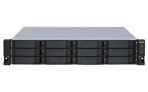 QNAP TL-R1200S-RP contenitore di unità di archiviazione Box esterno HDD/SSD Nero, Grigio 2.5/3.5