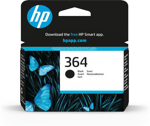 HP 364 Black Original Ink Cartridge cartuccia d'inchiostro 1 pz Resa standard