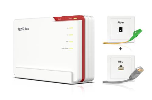 FRITZ!Box 5690 Pro International router wireless 2.5 Gigabit Ethernet Tri-band (2,4 GHz/5 GHz/6 GHz) Bianco