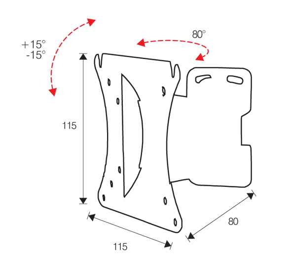 ITB OM06098 kit di fissaggio Nero