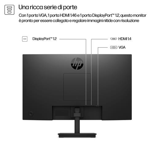 HP Series 3 Pro 23.8 inch FHD Monitor - 324pf Monitor PC 60,5 cm (23.8) 1920 x 1080 Pixel Full HD LCD Nero