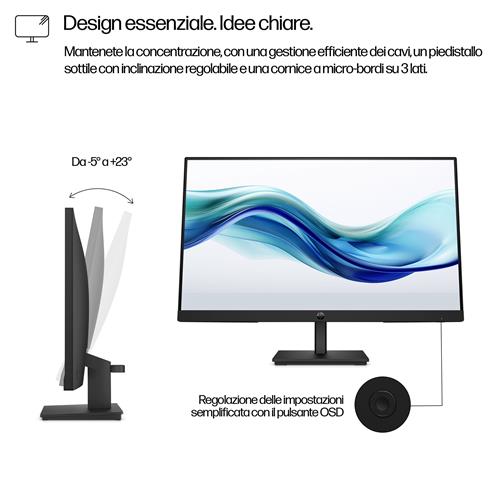HP Series 3 Pro 23.8 inch FHD Monitor - 324pf Monitor PC 60,5 cm (23.8) 1920 x 1080 Pixel Full HD LCD Nero
