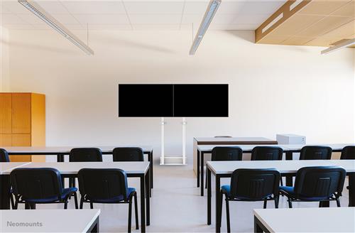 Neomounts ADM-875WH2 accessorio per carrello multimediale Bianco Acciaio Barra di supporto