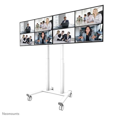 Neomounts ADM-875WH2 accessorio per carrello multimediale Bianco Acciaio Barra di supporto