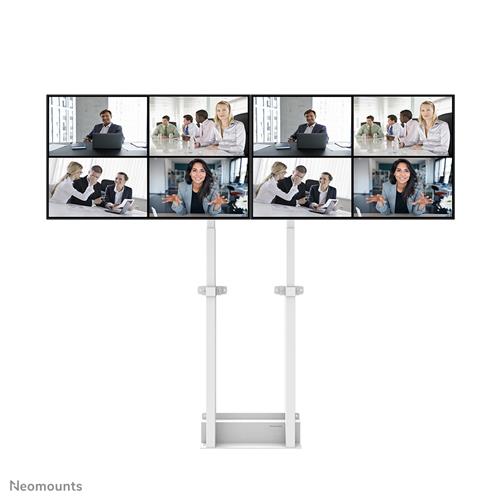 Neomounts ADM-875WH2 accessorio per carrello multimediale Bianco Acciaio Barra di supporto