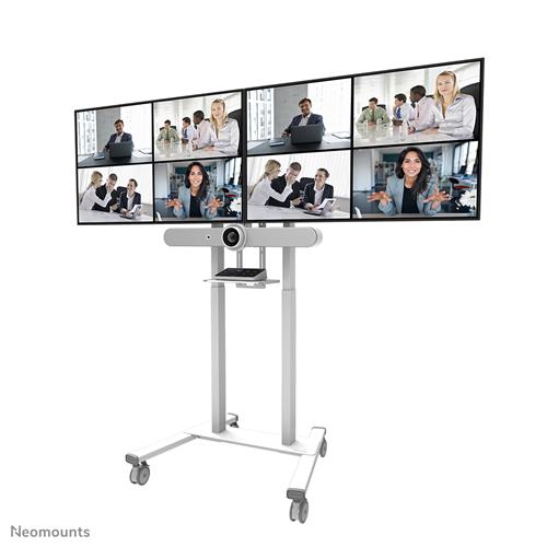 Neomounts ADM-875WH2 accessorio per carrello multimediale Bianco Acciaio Barra di supporto