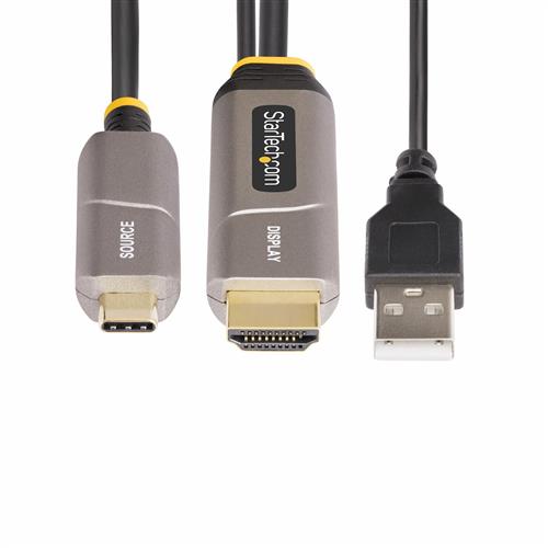StarTech.com 146B-USBC-HDMI4K-AOC cavo e adattatore video USB tipo-C HDMI tipo A (Standard) Nero