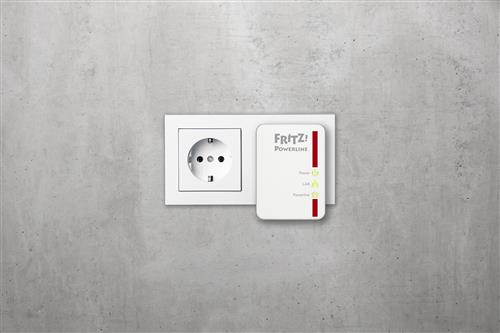 FRITZ!Powerline 510E Set International 500 Mbit/s Collegamento ethernet LAN Bianco 2 pz