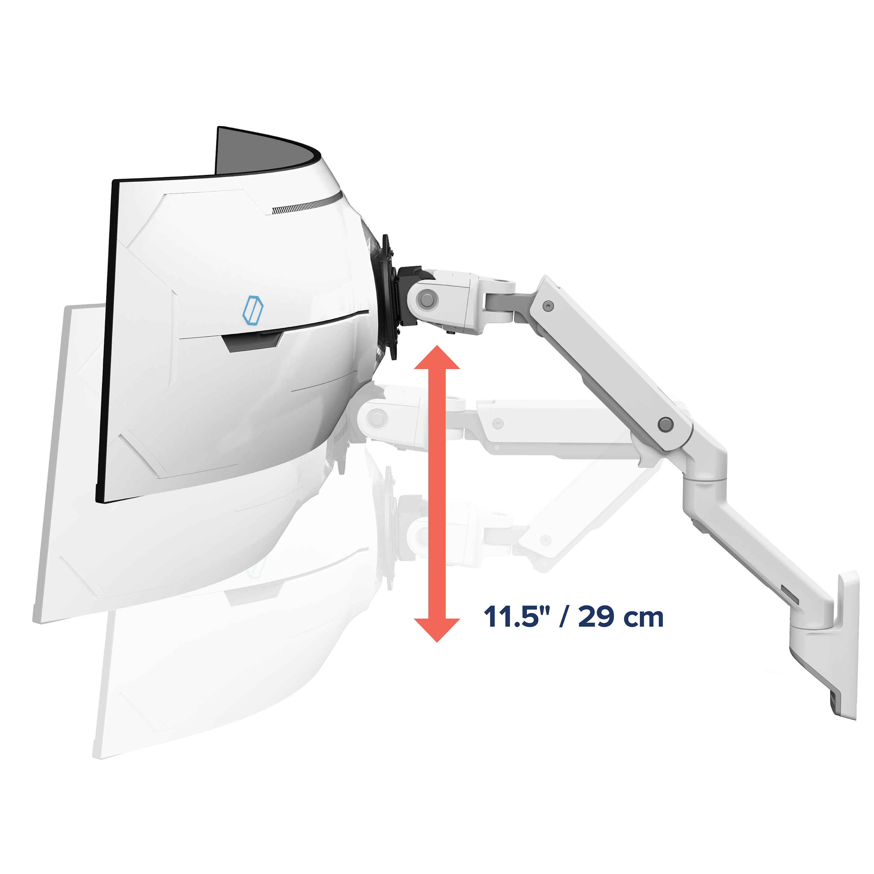 Ergotron HX Series HX ARM WITH VERY HEAVY DUTY PIVOT WALL 144,8 cm (57