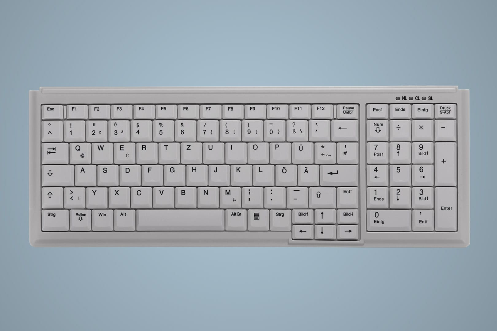 Active Key ??-7000 tastiera Industriale USB Tedesco Bianco